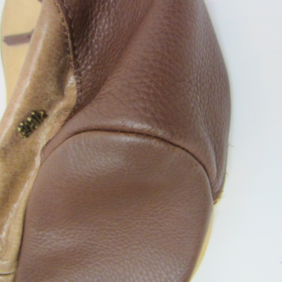 The Sak Brown Leather Tote Single Strap Zip Closure - Picture 6 of 15